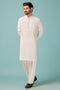 C-WHITE-BLENDED-SHALWAR SUIT - (GSBB23-023)