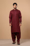 WHITE-BLENDED-SHALWAR SUIT- (GSBS23-008)