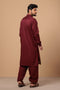 OCHRE-BLENDED-SHALWAR SUIT- (GSSS23-008)