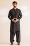 J-BLACK-BLENDED-SHALWAR SUIT - (GSBS24-002)