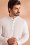 O-WHITE-BLENDED-SHALWAR SUIT - (GSBS24-004)