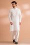 O-WHITE-BLENDED-SHALWAR SUIT - (GSBS24-004)