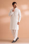 O-WHITE-BLENDED-SHALWAR SUIT - (GSBS24-004)