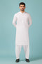 WHITE-BLENDED-SHALWAR SUIT - (GSBW23-001)