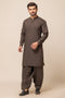 CAROB-BLENDED-SHALWAR SUIT - (GSBW23-009)