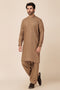 KHAKI-BLENDED-SHALWAR SUIT - (GSBW23-016)