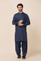 N-BLUE-BLENDED-SHALWAR SUIT - (GSBW23-036)