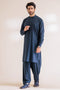 P-BLUE-BLENDED-SHALWAR SUIT - (GSBW23-041)