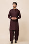 MAROON-BLENDED-SHALWAR SUIT - (GSBW23-042)