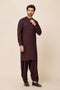 MAROON-BLENDED-SHALWAR SUIT - (GSBW23-042)