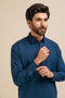 C-NAVY-BLENDED-SHALWAR SUIT - (GSSB23-017)