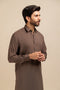 C-TAUPE-BLENDED-SHALWAR SUIT - (GSSB23-018)