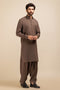 C-TAUPE-BLENDED-SHALWAR SUIT - (GSSB23-018)