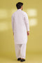 WHITE-BLENDED-SHALWAR SUIT - (GSSS23-025)