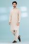 L-TAN-BLENDED-SHALWAR SUIT - (GSSS23-031)