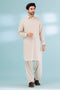 L-TAN-BLENDED-SHALWAR SUIT - (GSSS23-031)