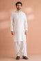 WHITE-BLENDED-SHALWAR SUIT - (GSSS24-003)