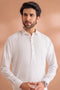 WHITE-BLENDED-SHALWAR SUIT - (GSSS24-003)