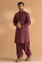 WINE-BLENDED-SHALWAR SUIT - (GSSS24-021)