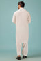 O-WHITE-BLENDED-SHALWAR SUIT - (GSSW23-002)