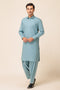 T-BLUE-BLENDED-SHALWAR SUIT - (GSSW23-006)