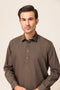 CAROB-BLENDED-SHALWAR SUIT - (GSSW23-011)