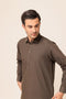 CAROB-BLENDED-SHALWAR SUIT - (GSSW23-011)