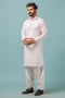 WHITE-BLENDED-SHALWAR SUIT - (GSSW23-022)