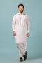 WHITE-BLENDED-SHALWAR SUIT - (GSSW23-022)