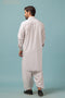 WHITE-BLENDED-SHALWAR SUIT - (GSSW23-022)