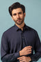 NAVY-BLENDED-SHALWAR SUIT - (GSSW23-026)