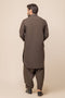 CAROB-BLENDED-SHALWAR SUIT - (GSSW23-060)