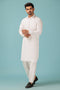 WHITE-BLENDED-SHALWAR SUIT - (GSSW23-061)