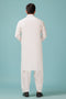 WHITE-BLENDED-SHALWAR SUIT - (GSSW23-061)