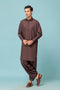 D-BROWN-BLENDED-SHALWAR SUIT - (GSSW23-076)