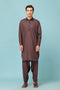 D-BROWN-BLENDED-SHALWAR SUIT - (GSSW23-076)