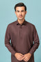 D-BROWN-BLENDED-SHALWAR SUIT - (GSSW23-076)