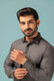 CHARCOAL-BLENDED-SHALWAR SUIT - (GSSW23-077)