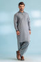 E-BLUE-BLENDED-SHALWAR SUIT - (GSSW23-079)