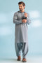 E-BLUE-BLENDED-SHALWAR SUIT - (GSSW23-079)