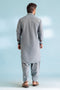 E-BLUE-BLENDED-SHALWAR SUIT - (GSSW23-079)