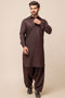 D-BROWN-BLENDED-SHALWAR SUIT - (GSSW23-083)