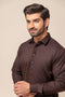 D-BROWN-BLENDED-SHALWAR SUIT - (GSSW23-083)