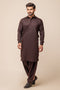 D-BROWN-BLENDED-SHALWAR SUIT - (GSSW23-083)