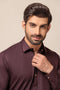 MAROON-BLENDED-SHALWAR SUIT - (GSSW23-084)