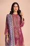 PURPLE-JACQUARD-3 PIECE (HBN233P04)