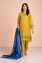 MUSTARD-JACQUARD-3 PIECE (HBN233P08)