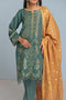 GREEN-JACQUARD-3 PIECE (HBN233P29B)