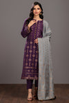 D-PURPLE-JACQUARD-3 PIECE (JAS233P02)