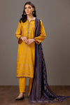 YELLOW-JACQUARD-3 PIECE (JAS233P06)